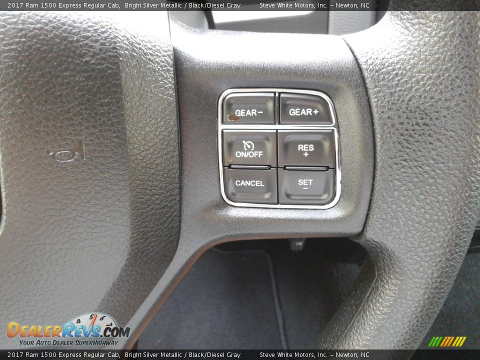 2017 Ram 1500 Express Regular Cab Bright Silver Metallic / Black/Diesel Gray Photo #18