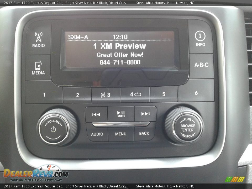 2017 Ram 1500 Express Regular Cab Bright Silver Metallic / Black/Diesel Gray Photo #21