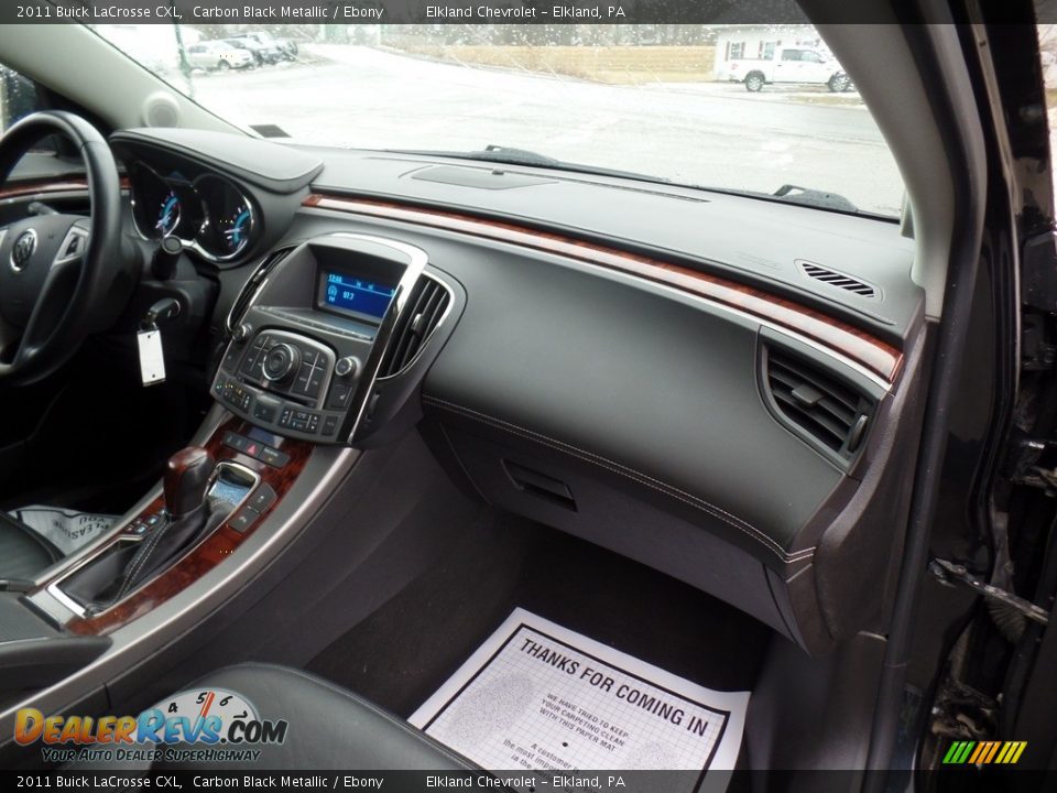 2011 Buick LaCrosse CXL Carbon Black Metallic / Ebony Photo #31