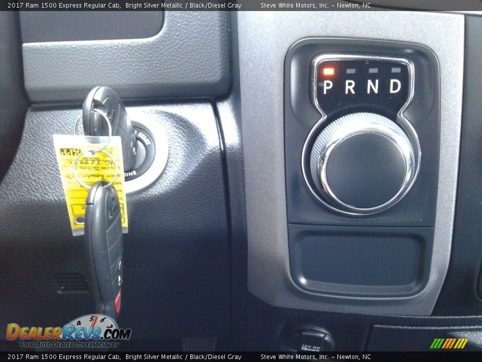 2017 Ram 1500 Express Regular Cab Bright Silver Metallic / Black/Diesel Gray Photo #23