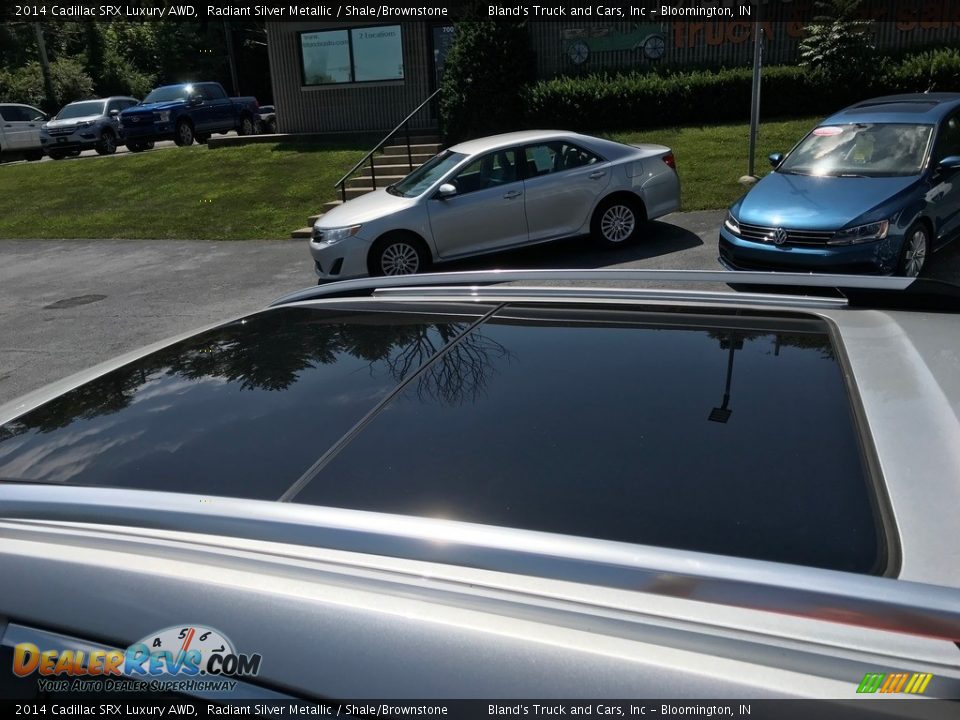 2014 Cadillac SRX Luxury AWD Radiant Silver Metallic / Shale/Brownstone Photo #18