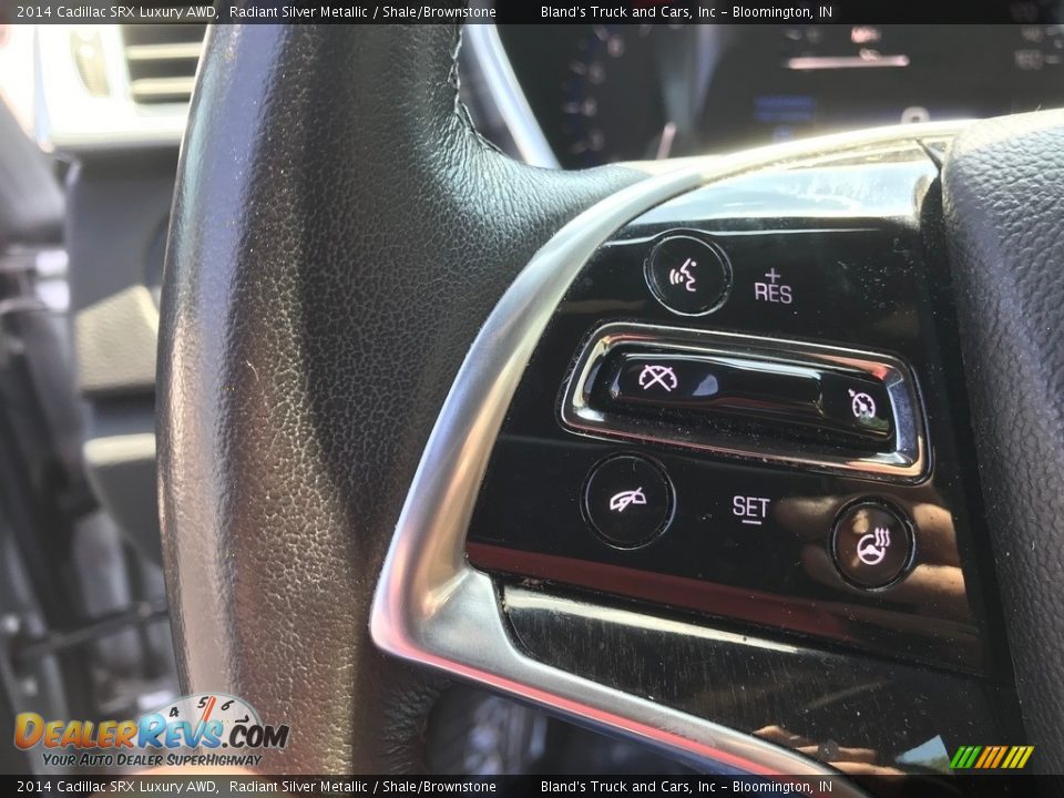 2014 Cadillac SRX Luxury AWD Radiant Silver Metallic / Shale/Brownstone Photo #20