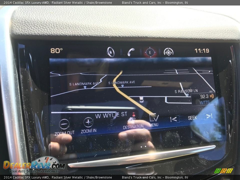 2014 Cadillac SRX Luxury AWD Radiant Silver Metallic / Shale/Brownstone Photo #26
