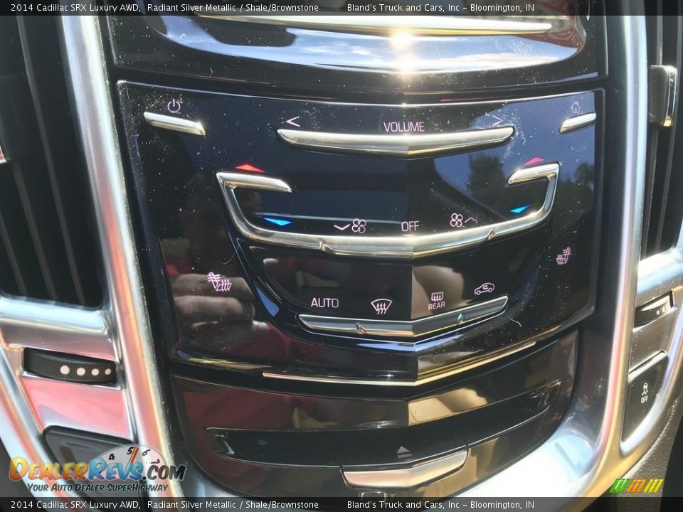 2014 Cadillac SRX Luxury AWD Radiant Silver Metallic / Shale/Brownstone Photo #27