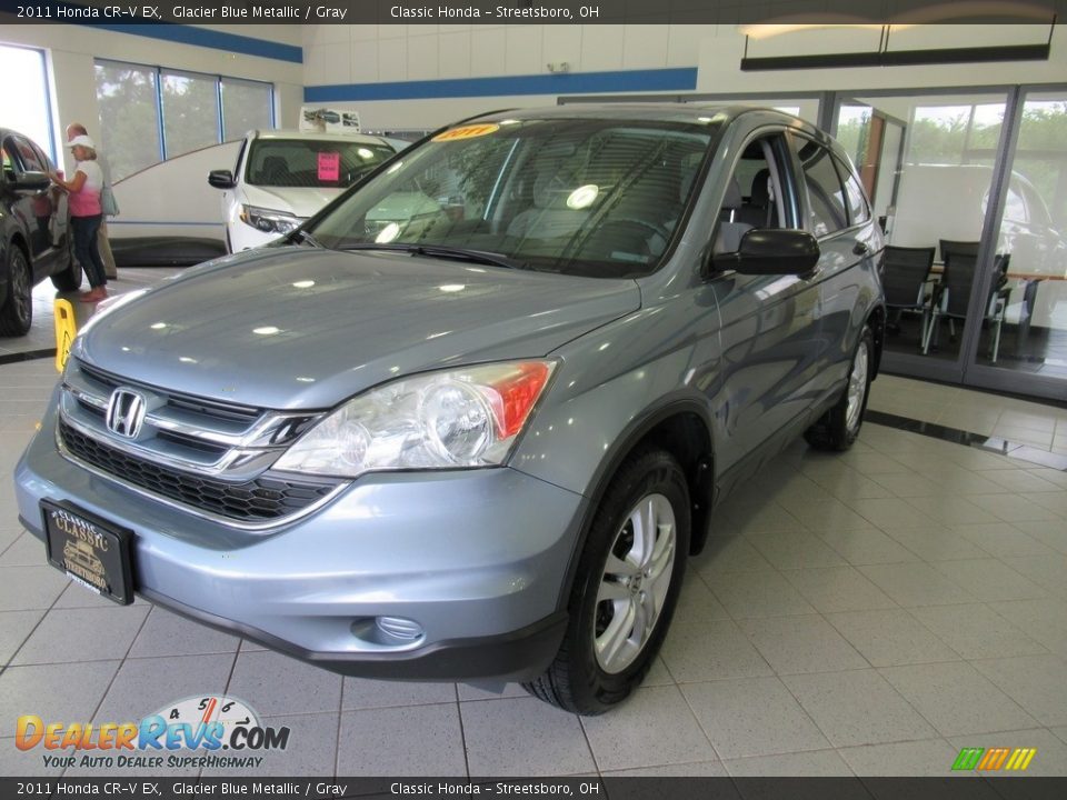 2011 Honda CR-V EX Glacier Blue Metallic / Gray Photo #1