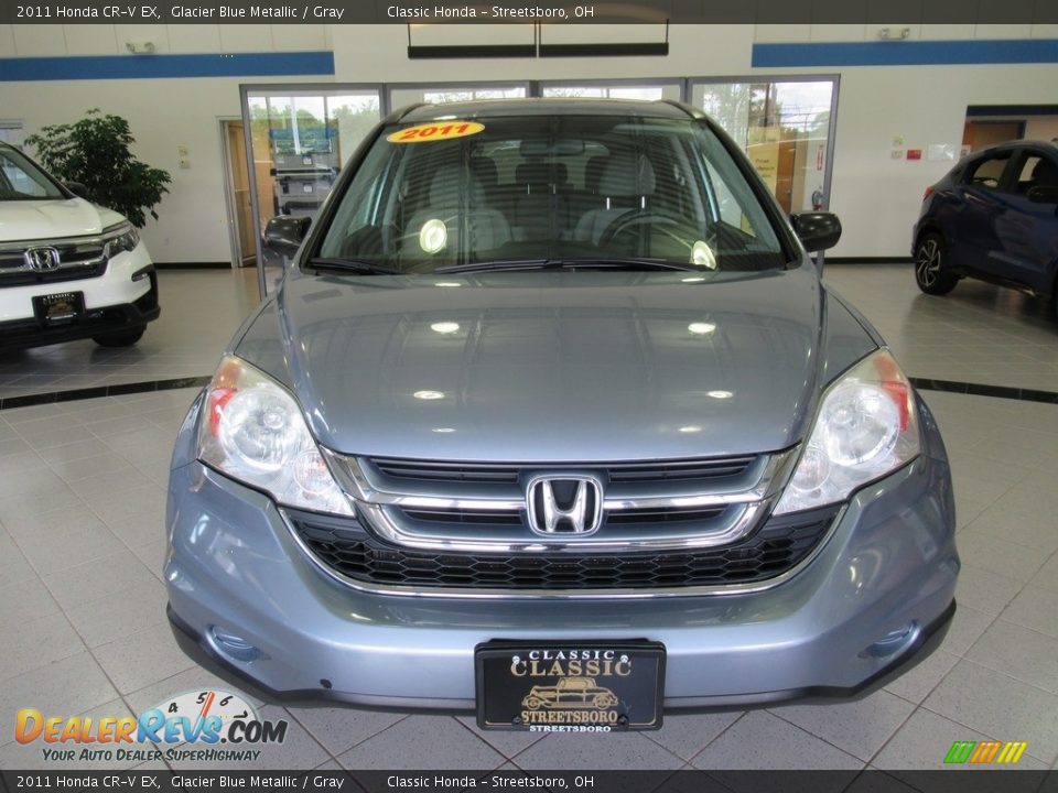 2011 Honda CR-V EX Glacier Blue Metallic / Gray Photo #2