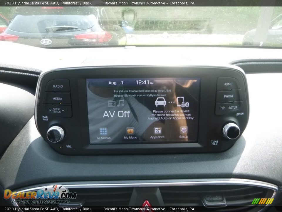 2020 Hyundai Santa Fe SE AWD Rainforest / Black Photo #13