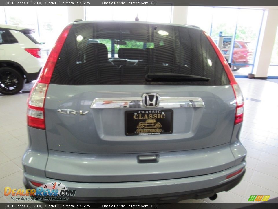 2011 Honda CR-V EX Glacier Blue Metallic / Gray Photo #8