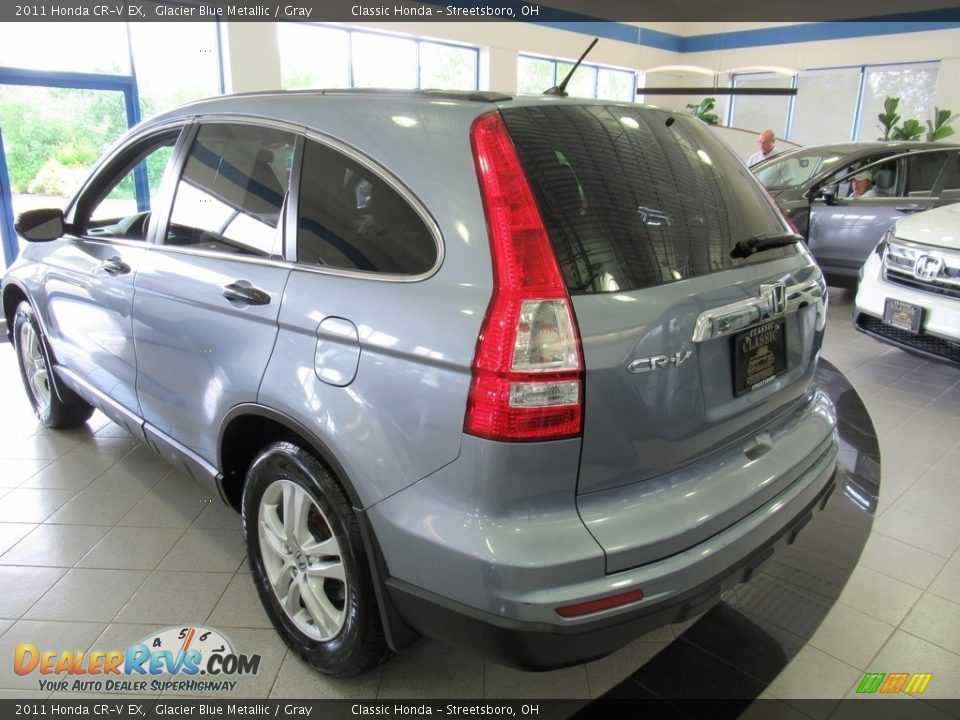 2011 Honda CR-V EX Glacier Blue Metallic / Gray Photo #9