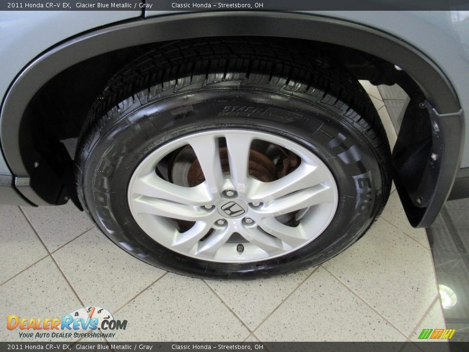 2011 Honda CR-V EX Glacier Blue Metallic / Gray Photo #11