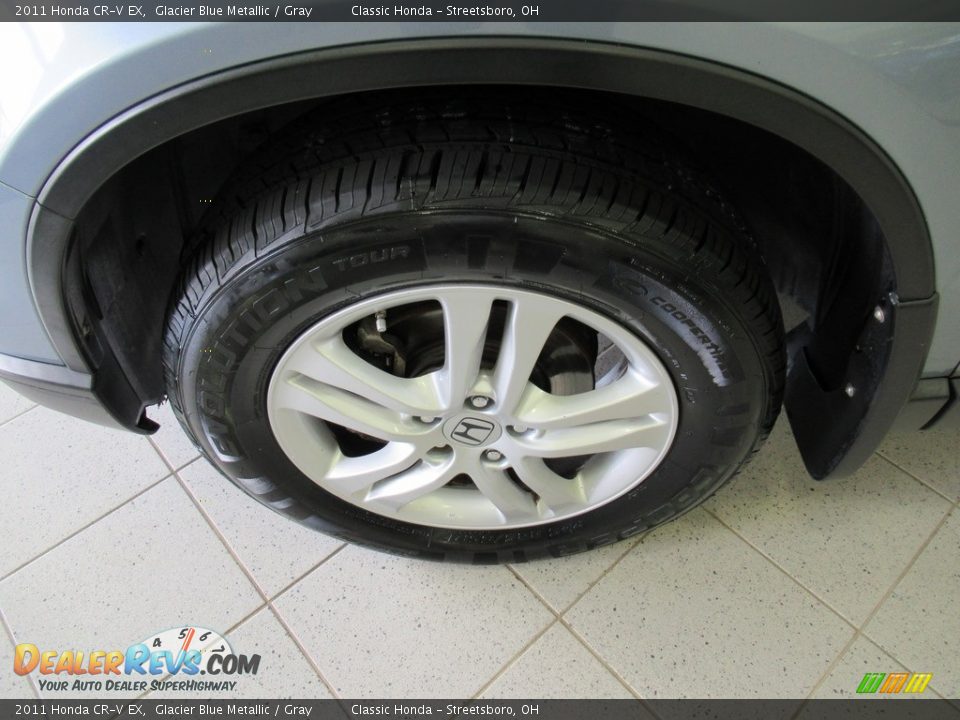 2011 Honda CR-V EX Glacier Blue Metallic / Gray Photo #12