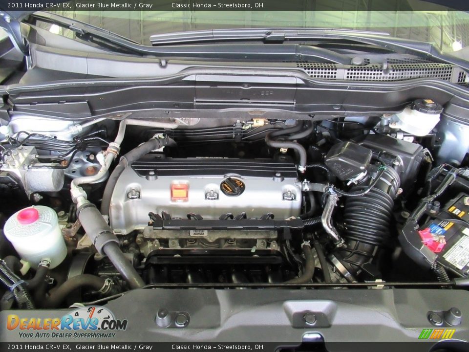 2011 Honda CR-V EX Glacier Blue Metallic / Gray Photo #13