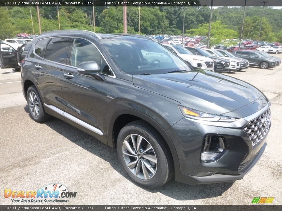 2020 Hyundai Santa Fe SEL AWD Rainforest / Black Photo #3