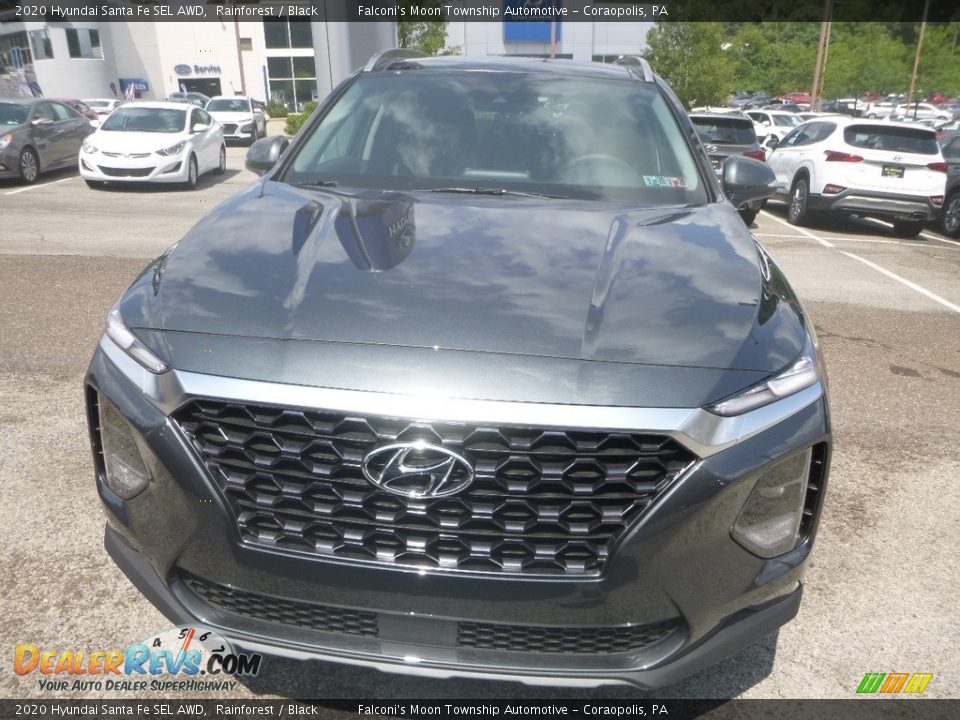2020 Hyundai Santa Fe SEL AWD Rainforest / Black Photo #4