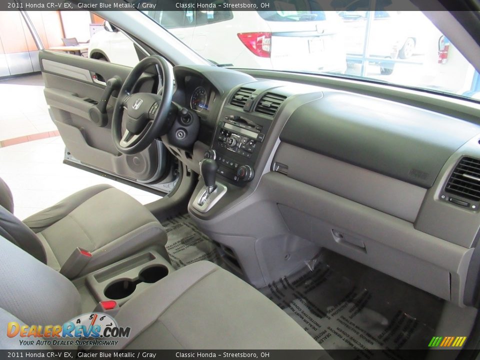 2011 Honda CR-V EX Glacier Blue Metallic / Gray Photo #15
