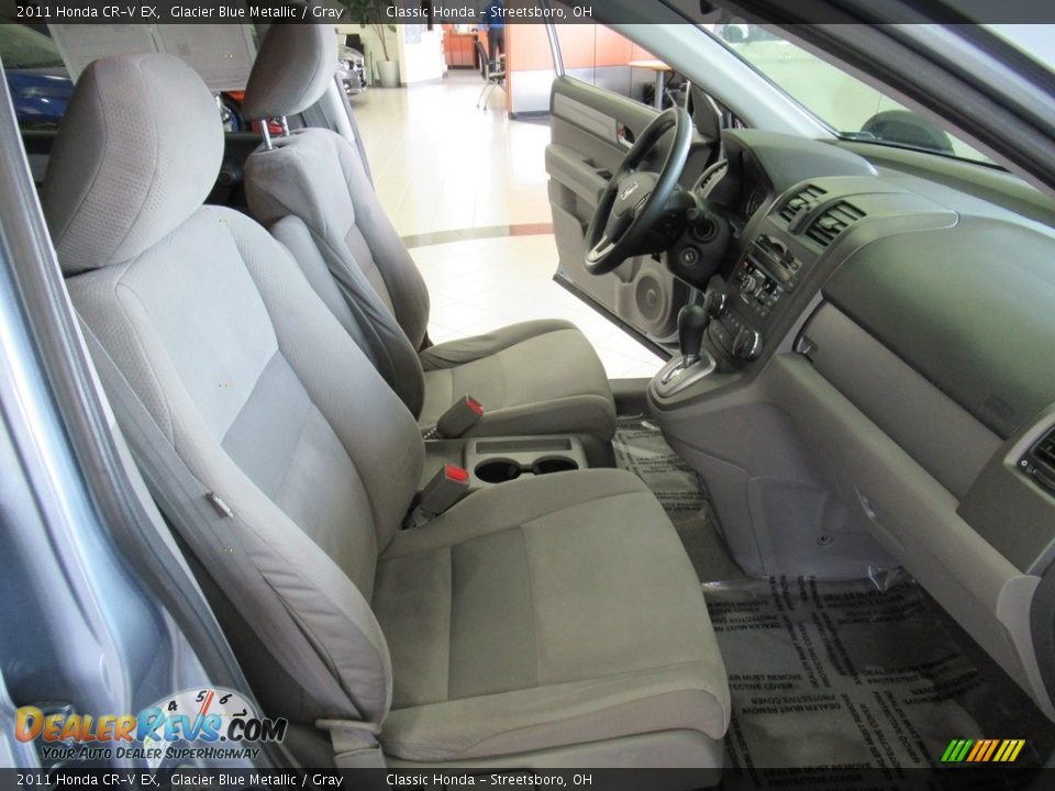2011 Honda CR-V EX Glacier Blue Metallic / Gray Photo #16