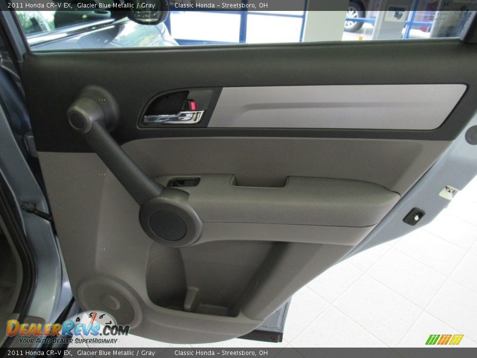 2011 Honda CR-V EX Glacier Blue Metallic / Gray Photo #18