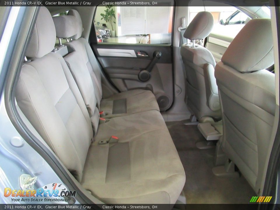 2011 Honda CR-V EX Glacier Blue Metallic / Gray Photo #20