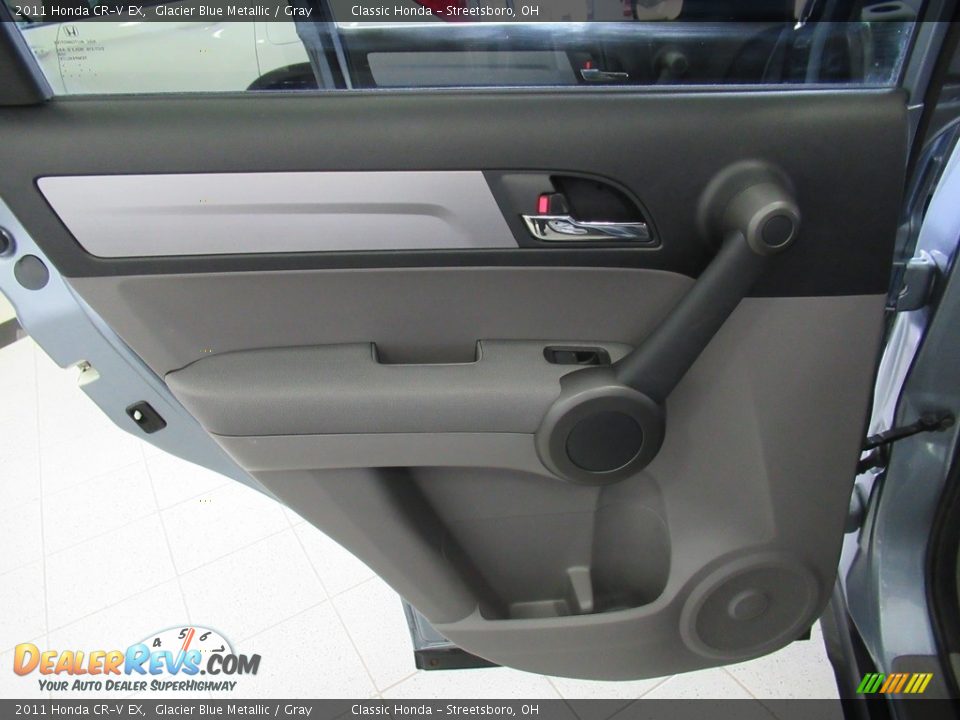2011 Honda CR-V EX Glacier Blue Metallic / Gray Photo #23
