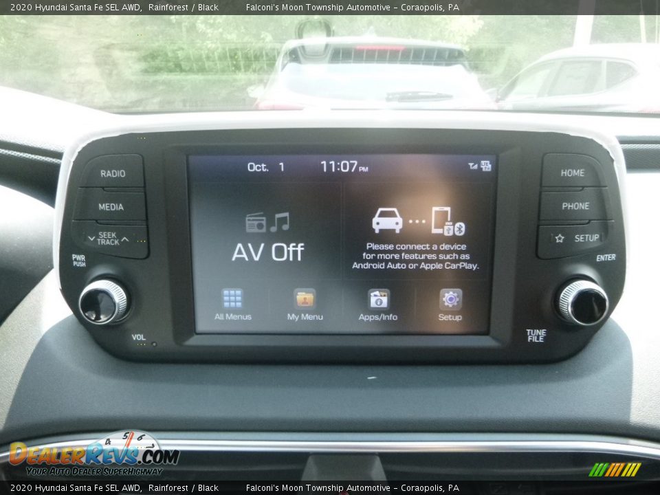 2020 Hyundai Santa Fe SEL AWD Rainforest / Black Photo #14