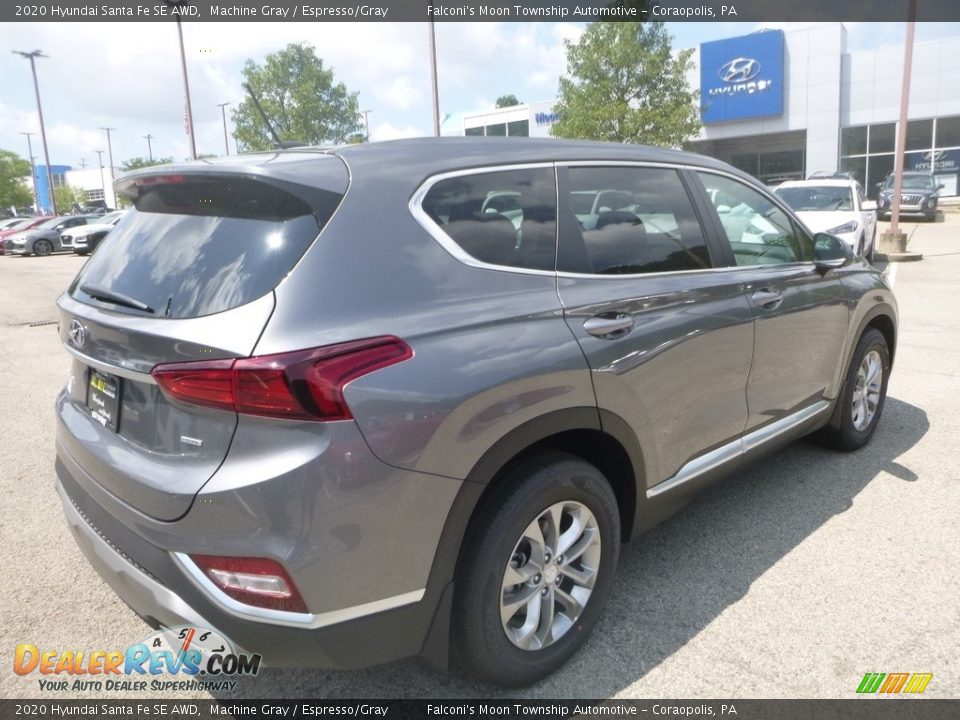 2020 Hyundai Santa Fe SE AWD Machine Gray / Espresso/Gray Photo #2