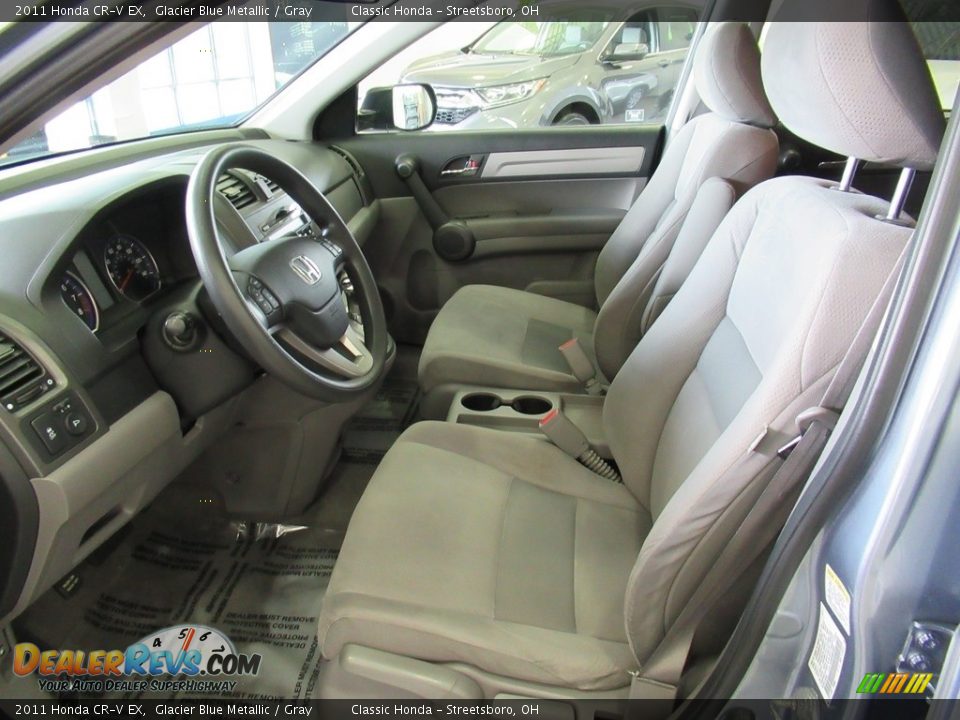 2011 Honda CR-V EX Glacier Blue Metallic / Gray Photo #28