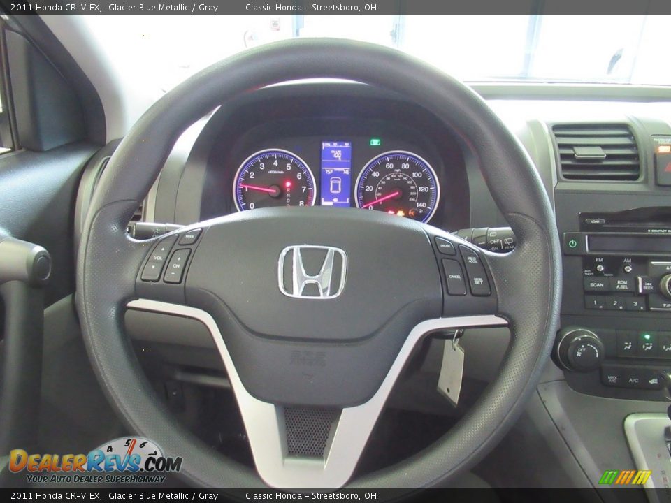 2011 Honda CR-V EX Glacier Blue Metallic / Gray Photo #29