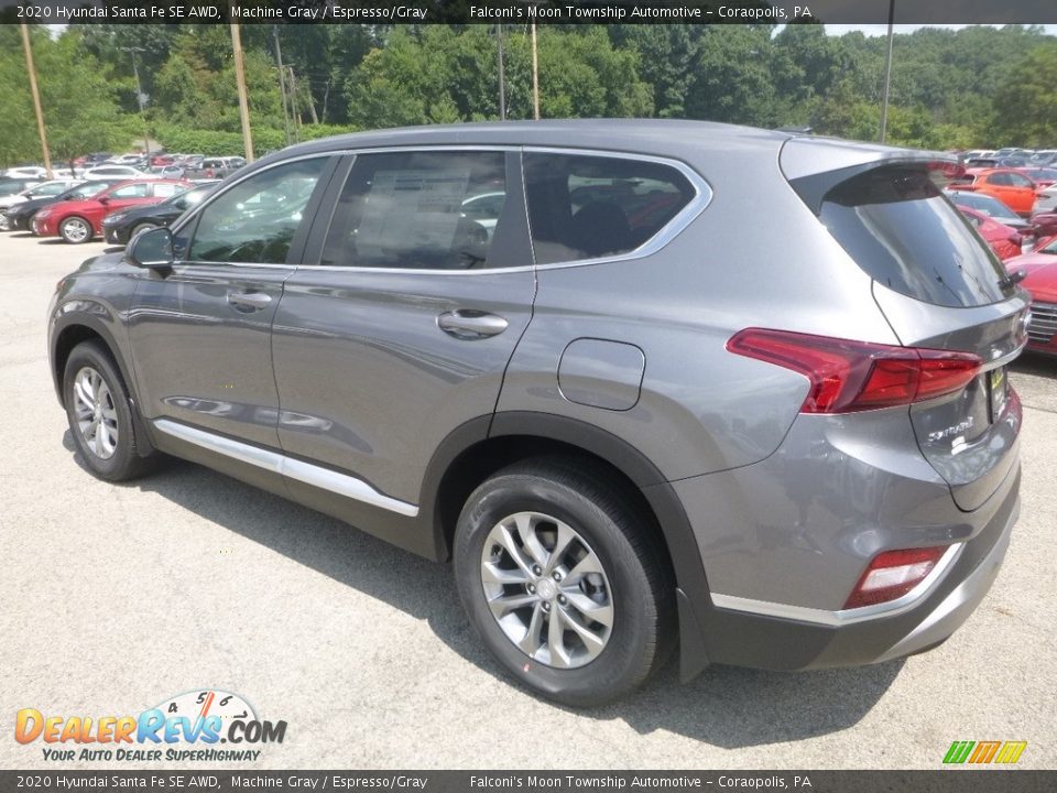 2020 Hyundai Santa Fe SE AWD Machine Gray / Espresso/Gray Photo #6