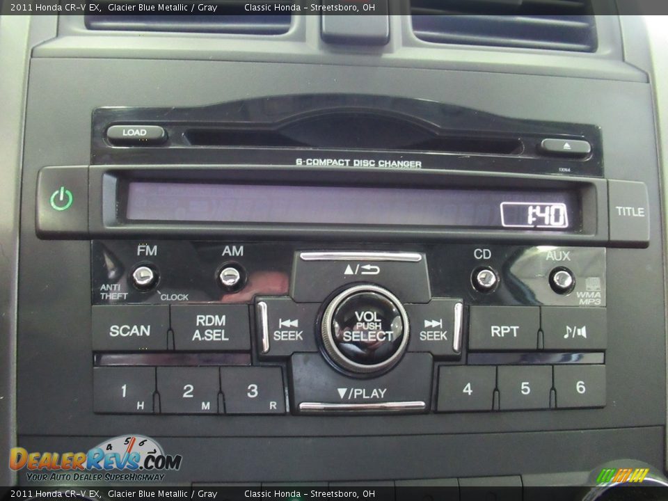 2011 Honda CR-V EX Glacier Blue Metallic / Gray Photo #32