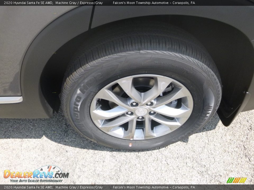 2020 Hyundai Santa Fe SE AWD Machine Gray / Espresso/Gray Photo #7