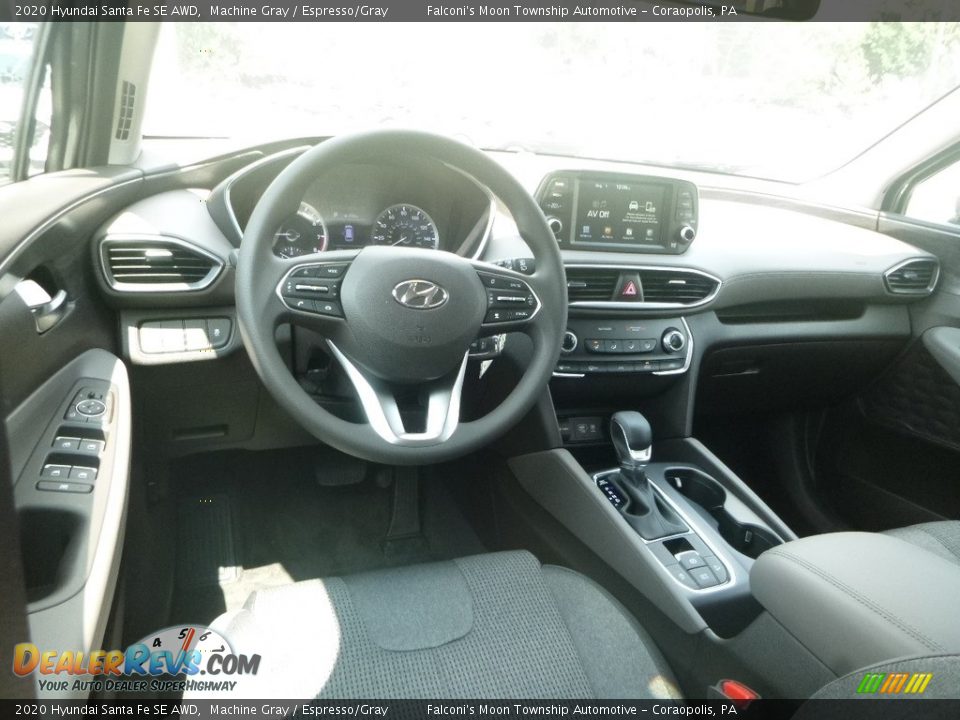 2020 Hyundai Santa Fe SE AWD Machine Gray / Espresso/Gray Photo #9