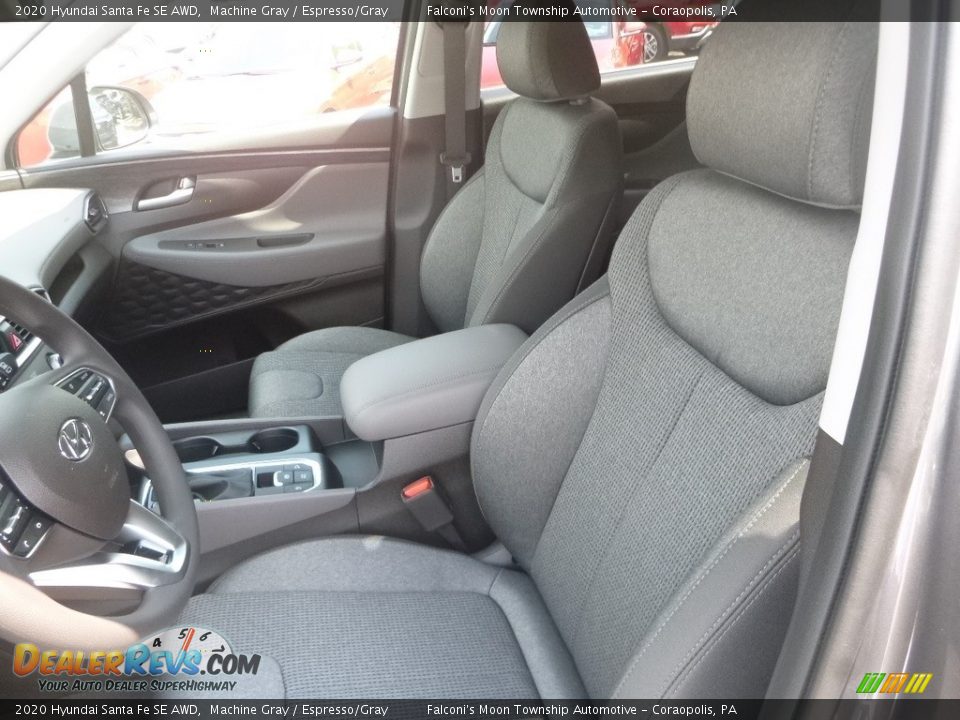 2020 Hyundai Santa Fe SE AWD Machine Gray / Espresso/Gray Photo #10