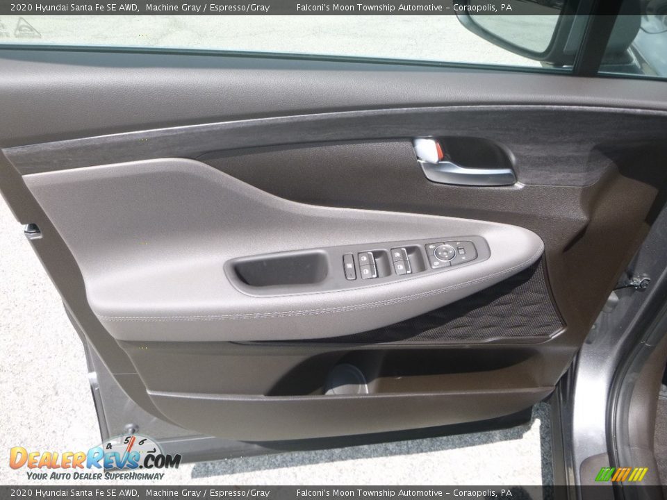 2020 Hyundai Santa Fe SE AWD Machine Gray / Espresso/Gray Photo #11