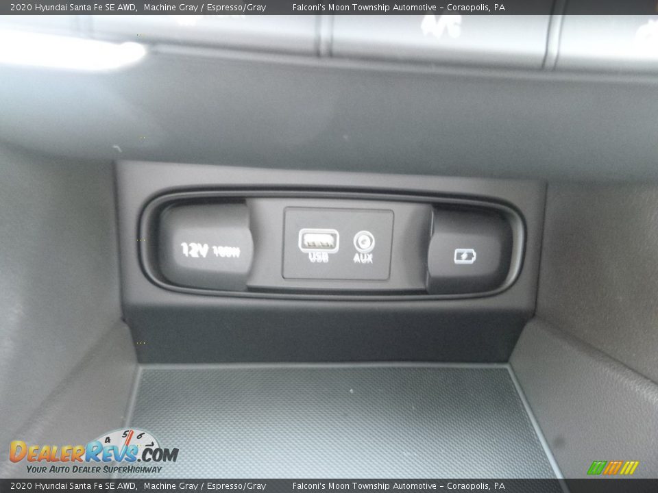2020 Hyundai Santa Fe SE AWD Machine Gray / Espresso/Gray Photo #15