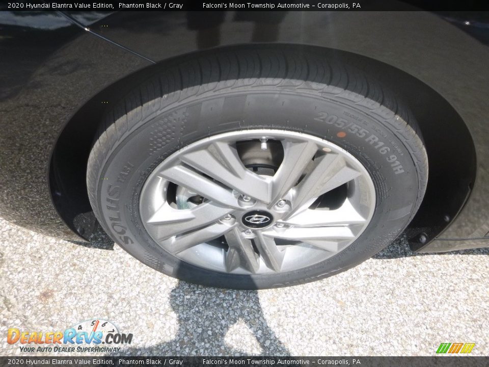 2020 Hyundai Elantra Value Edition Phantom Black / Gray Photo #7