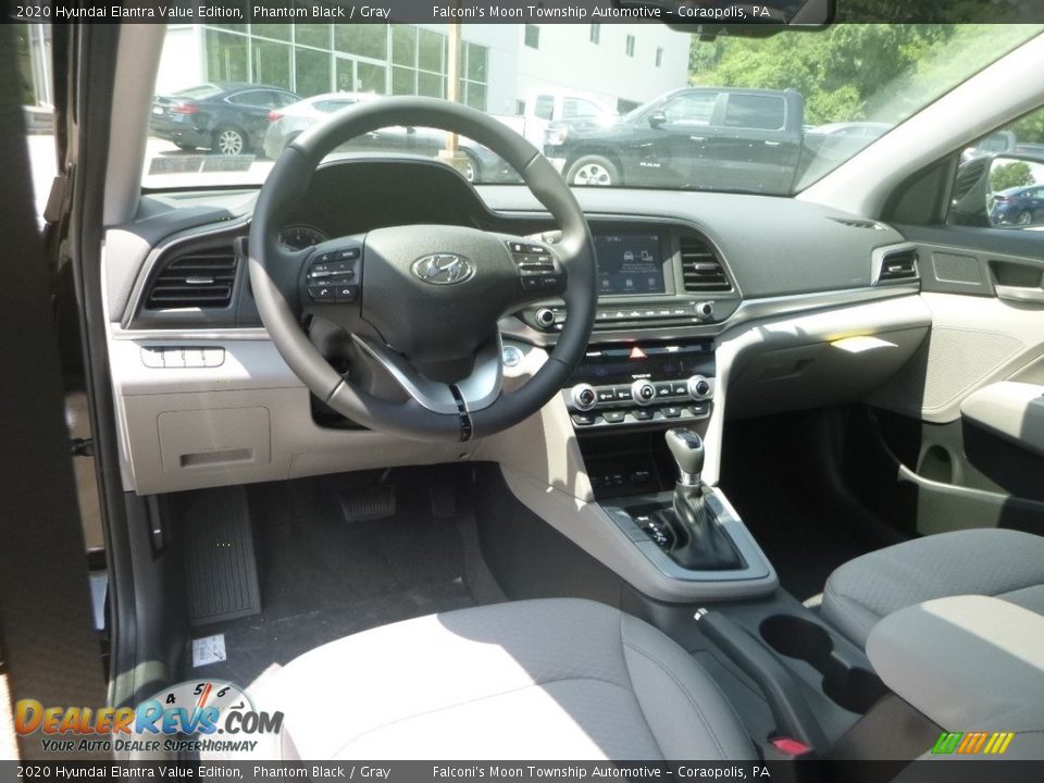 2020 Hyundai Elantra Value Edition Phantom Black / Gray Photo #10