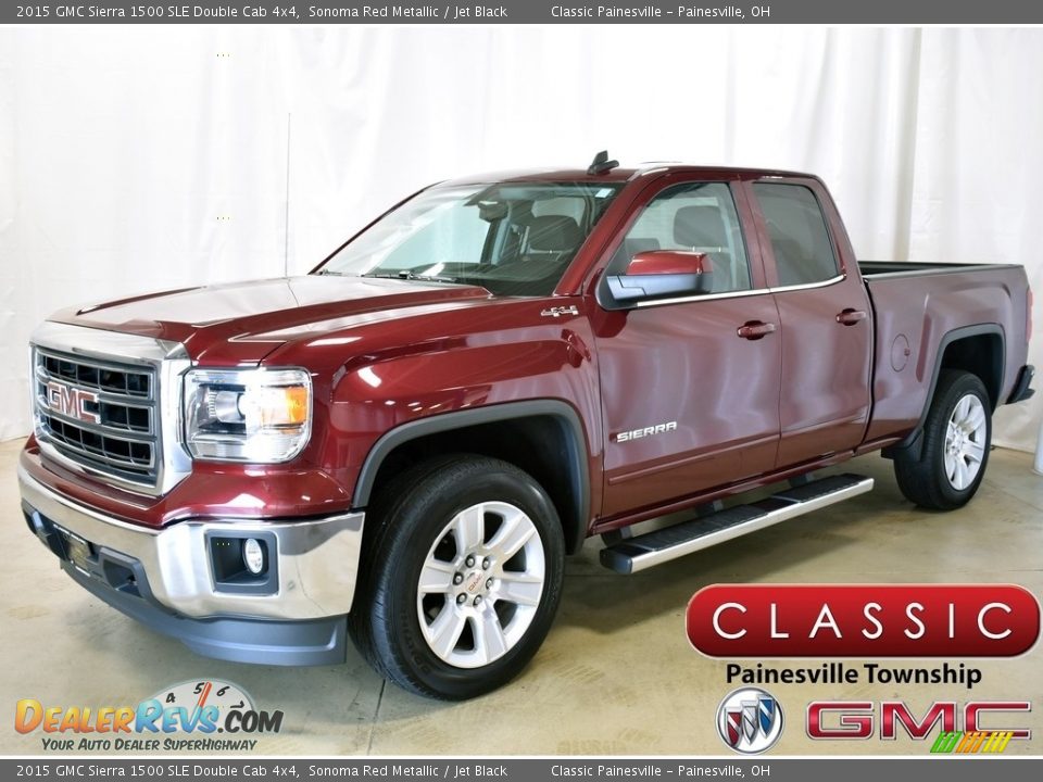 2015 GMC Sierra 1500 SLE Double Cab 4x4 Sonoma Red Metallic / Jet Black Photo #1