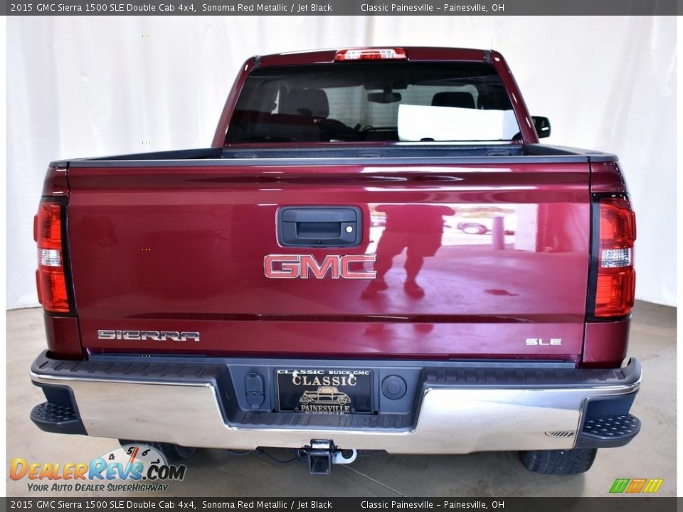 2015 GMC Sierra 1500 SLE Double Cab 4x4 Sonoma Red Metallic / Jet Black Photo #3