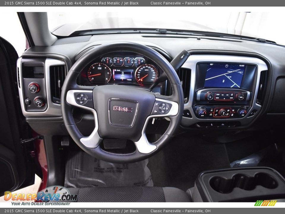 2015 GMC Sierra 1500 SLE Double Cab 4x4 Sonoma Red Metallic / Jet Black Photo #12