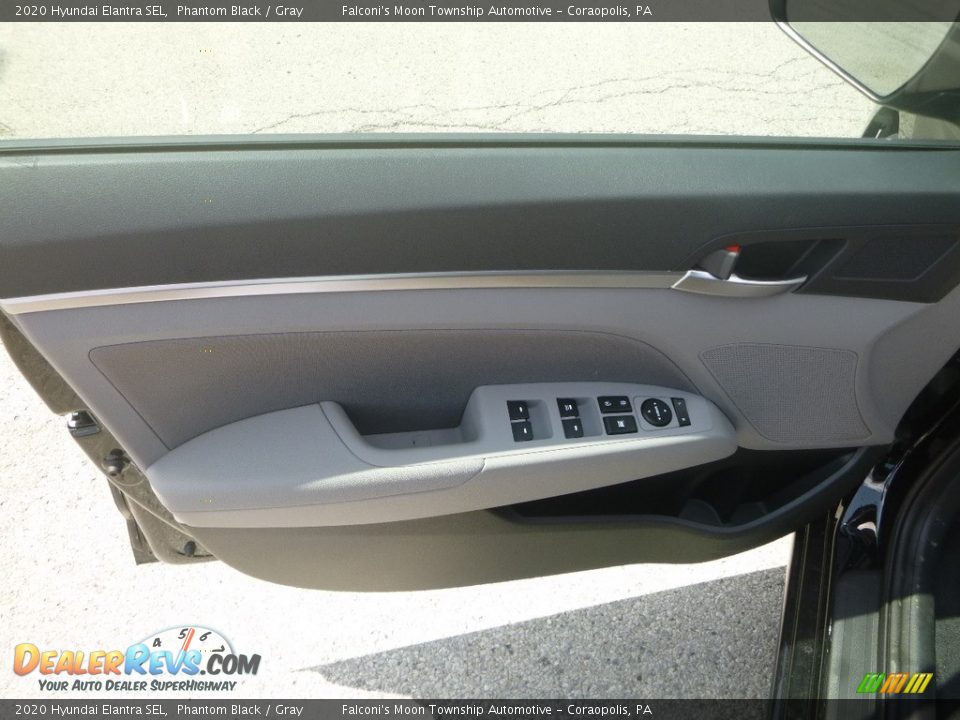 2020 Hyundai Elantra SEL Phantom Black / Gray Photo #10