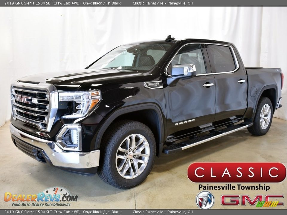 2019 GMC Sierra 1500 SLT Crew Cab 4WD Onyx Black / Jet Black Photo #1