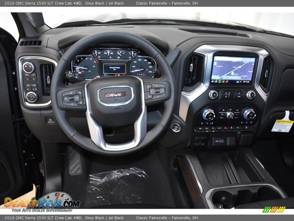 2019 GMC Sierra 1500 SLT Crew Cab 4WD Onyx Black / Jet Black Photo #9