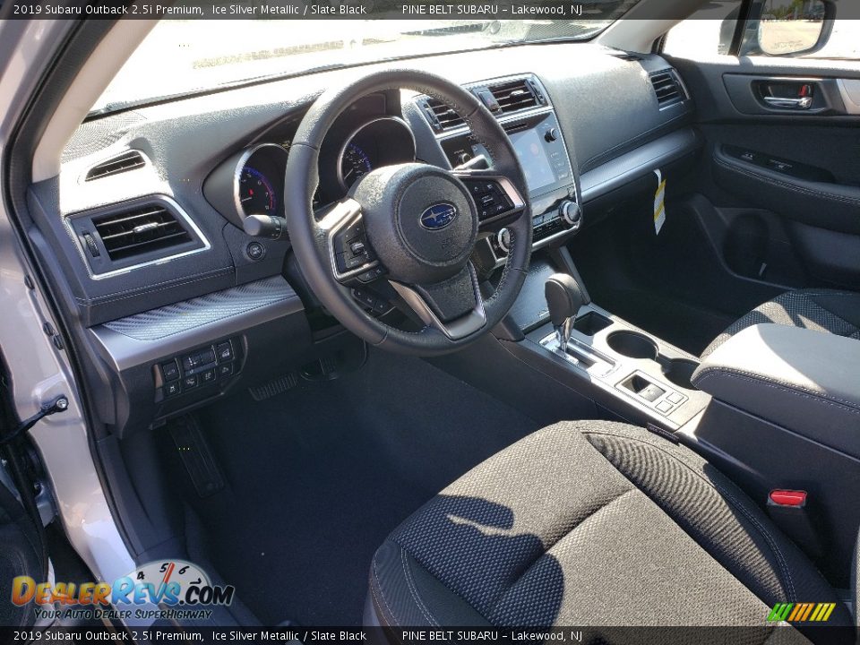 2019 Subaru Outback 2.5i Premium Ice Silver Metallic / Slate Black Photo #7