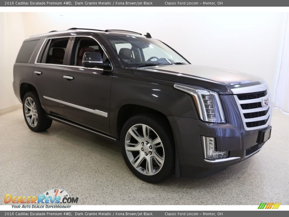 2016 Cadillac Escalade Premium 4WD Dark Granite Metallic / Kona Brown/Jet Black Photo #1