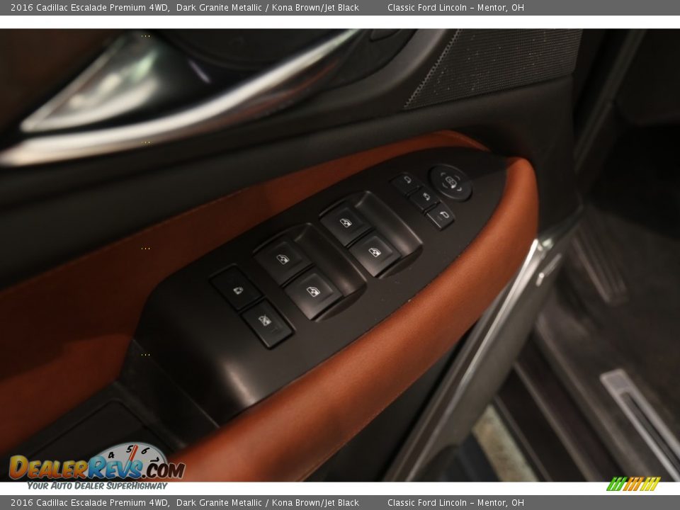 2016 Cadillac Escalade Premium 4WD Dark Granite Metallic / Kona Brown/Jet Black Photo #5