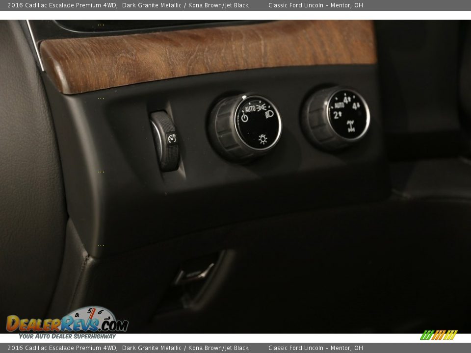 2016 Cadillac Escalade Premium 4WD Dark Granite Metallic / Kona Brown/Jet Black Photo #8