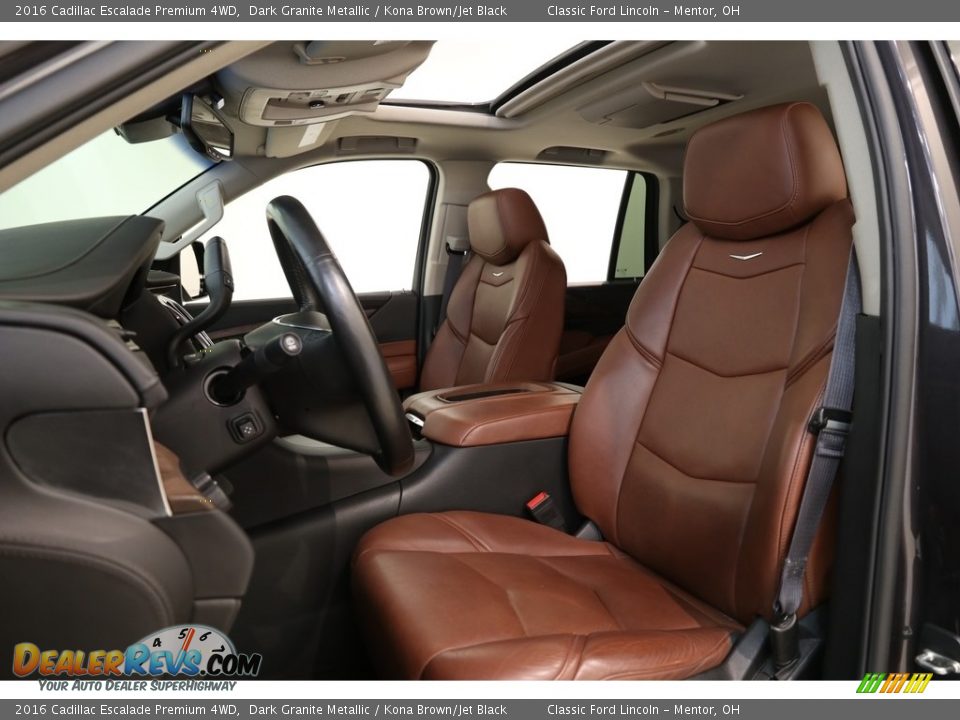 2016 Cadillac Escalade Premium 4WD Dark Granite Metallic / Kona Brown/Jet Black Photo #9