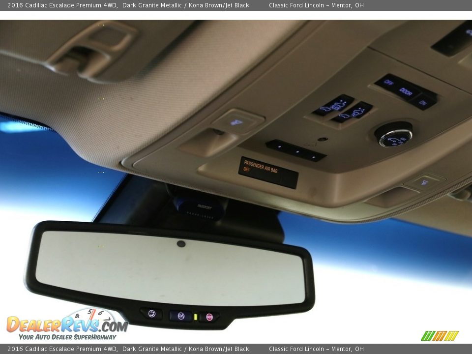 2016 Cadillac Escalade Premium 4WD Dark Granite Metallic / Kona Brown/Jet Black Photo #13