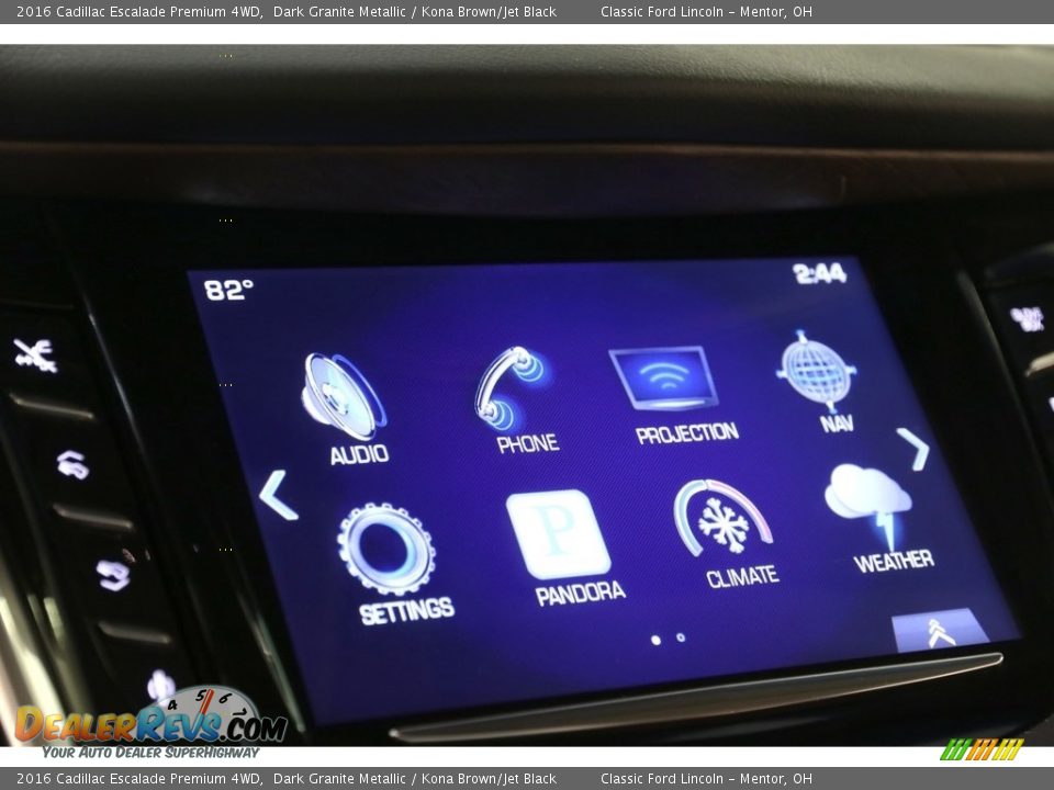 2016 Cadillac Escalade Premium 4WD Dark Granite Metallic / Kona Brown/Jet Black Photo #15