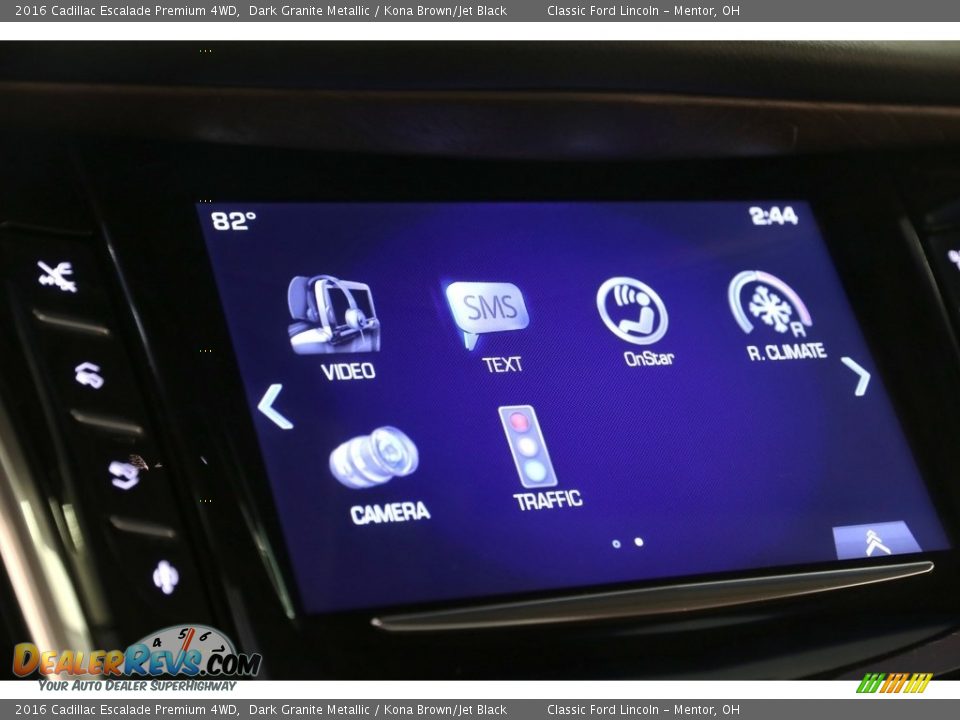 2016 Cadillac Escalade Premium 4WD Dark Granite Metallic / Kona Brown/Jet Black Photo #16